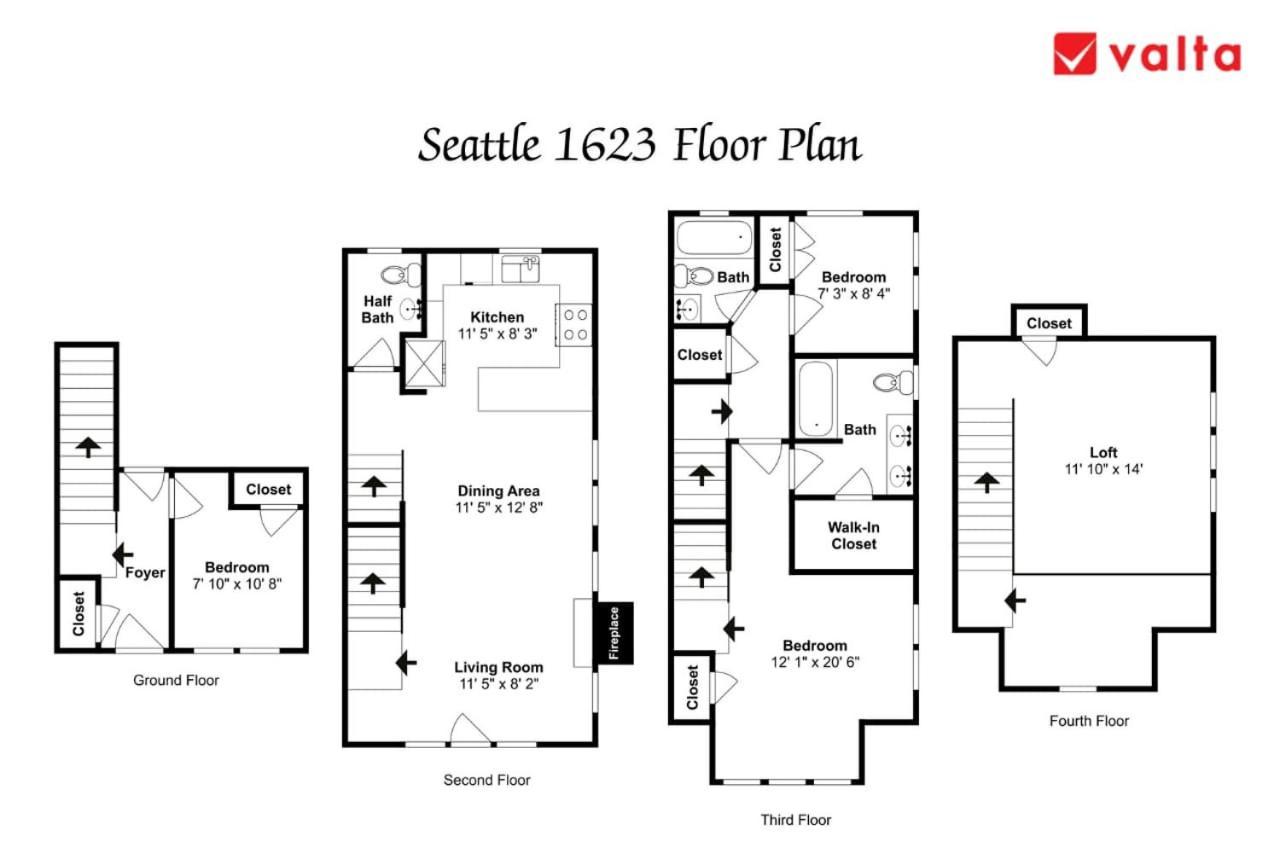 Exquisite Townhome With Spacious Loft And Gourmet Kitchen Seattle