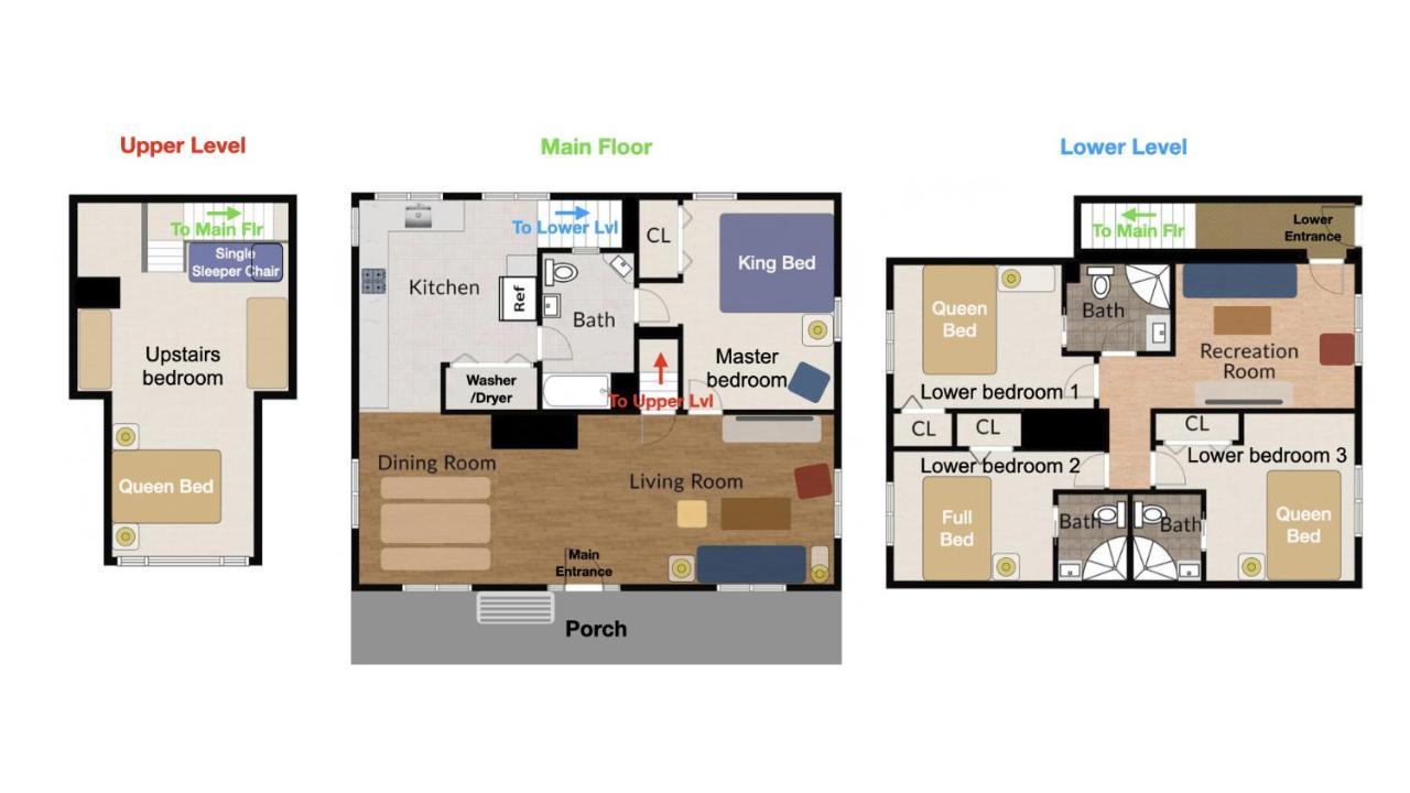 Upgraded With 5 Bedroom 4 Bath 4 Free Gated Parking Space, Family,ev,rv Friendly Holiday home Seattle